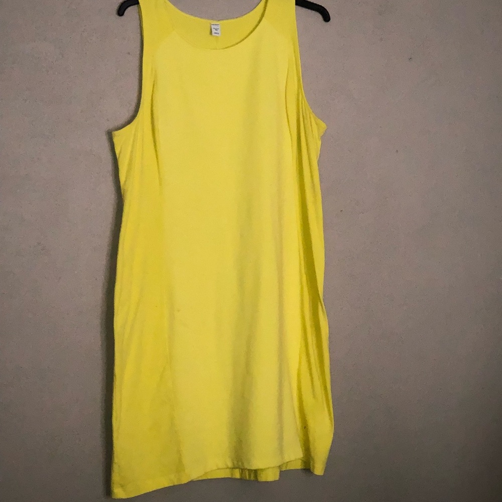 Yellow old navy body con dress